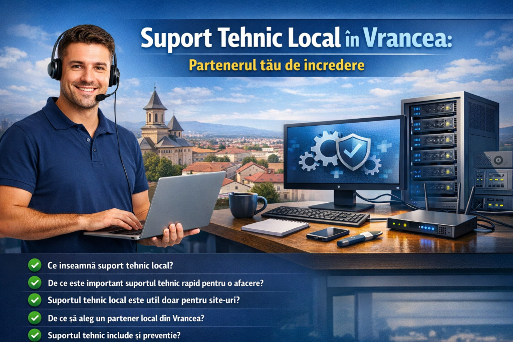 suport tehnic local în Vrancea